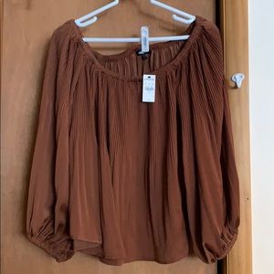 Express never worn off the shoulder bubble top